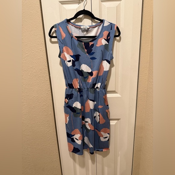 Boden Abstract Floral Modal Jersey Knee Length Dress Casual , size 4 - Picture 7 of 9